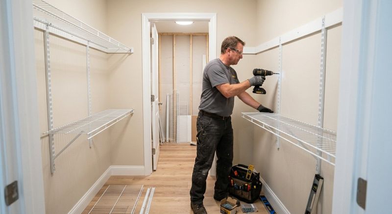 Closet Shelving Installation in Winston Salem, NC
