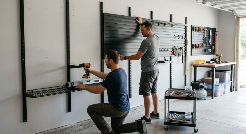 Garage Tool Rack Installation in Frederick, MD