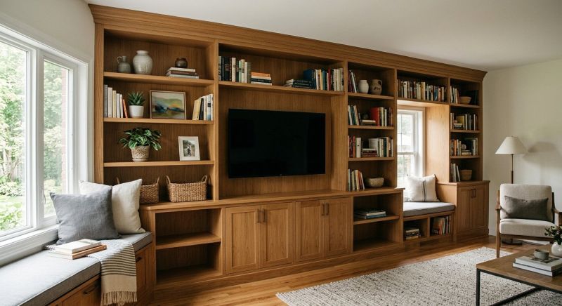 Built In Tv Cabinetry in Durham, NC