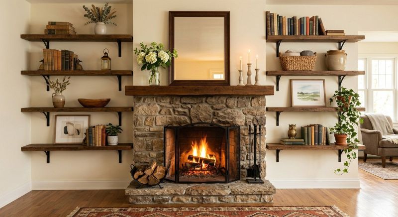 Fireplace Shelves Installation in Annapolis, MD